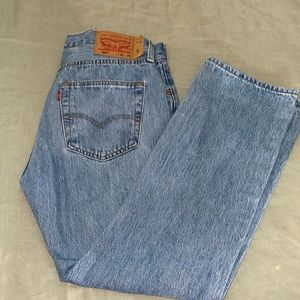Levi 501s Straight Leg Blue Jeans